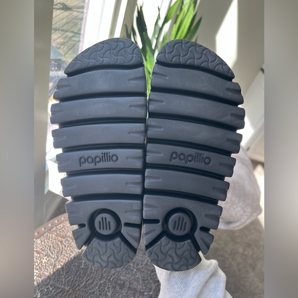 BIRKENSTOCK PAPILLIO ARIZONA CHUNKY BIRKO FLOR SANDALS BLACK 37 6 - Picture 9 of 9